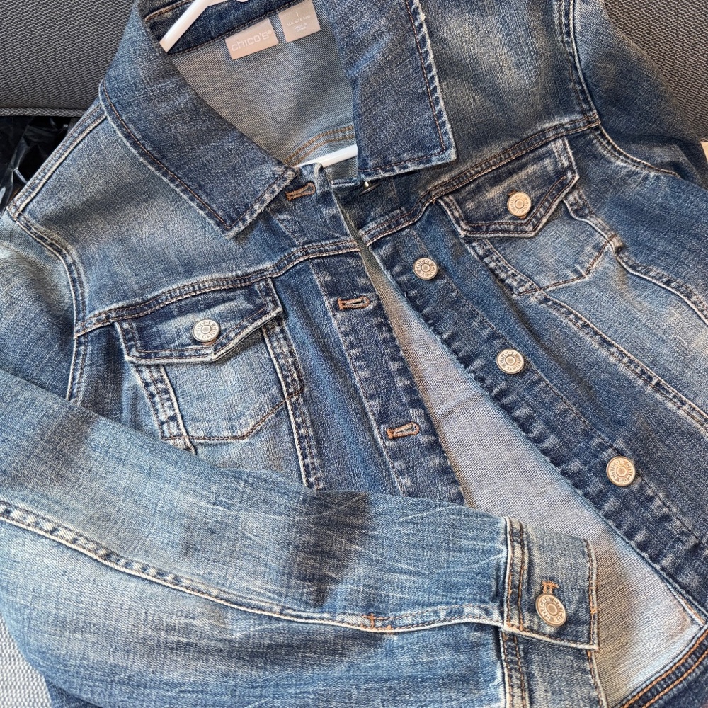 Chico's Jean Jacket, Size 1